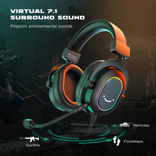 Fifine Dynamic RGB Gaming Headset
