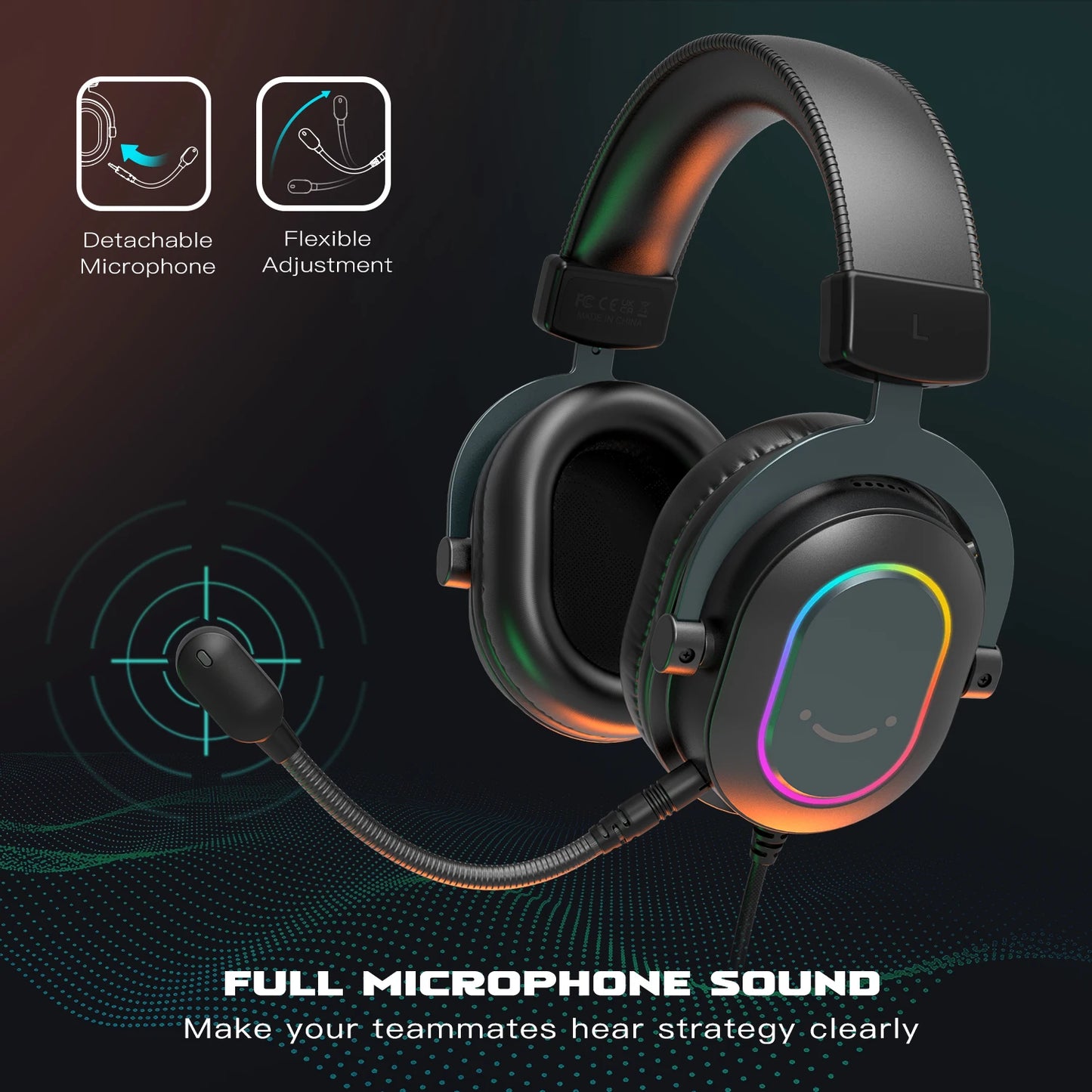 Fifine Dynamic RGB Gaming Headset